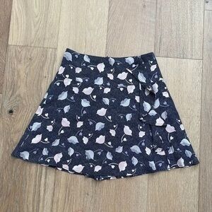 Floral Patterned Women's Skirt